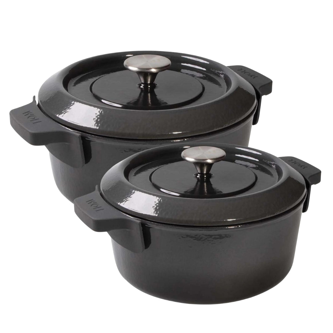 Woll Cast Iron Pot Set - 20cm and 24cm Pots